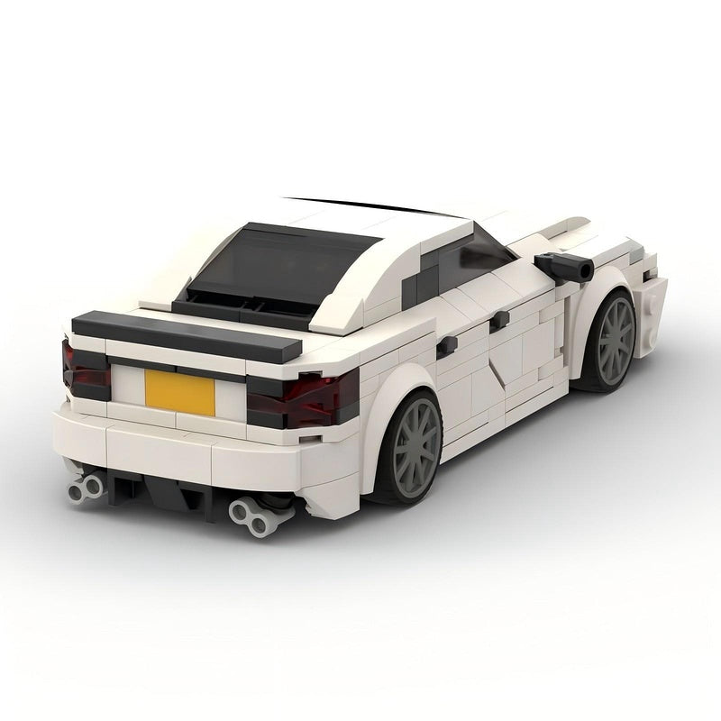 White Luxury Executive Sport Sedan F-Sport Inspired Building Kit | LEGO-Compatible MOC - 2