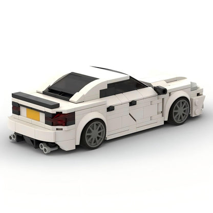White Luxury Executive Sport Sedan F-Sport Inspired Building Kit | LEGO-Compatible MOC - 5