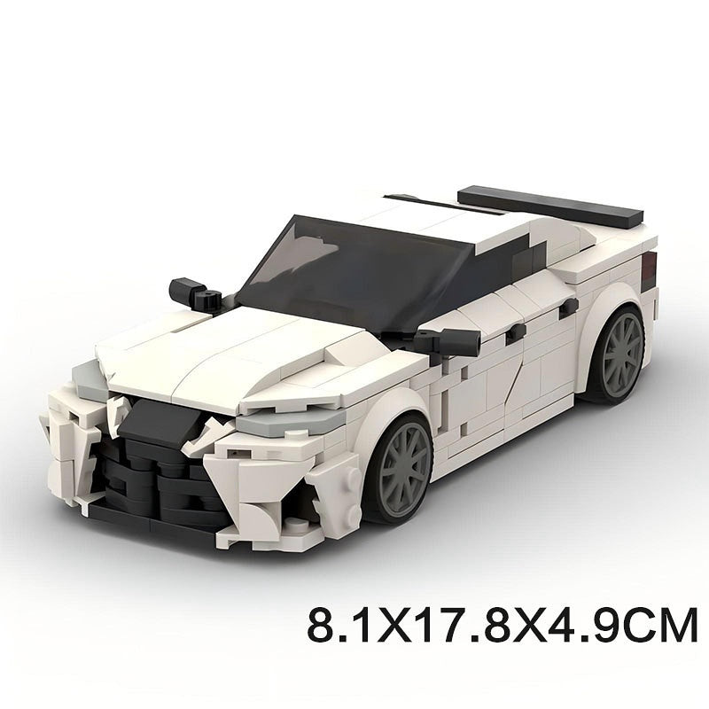 White Luxury Executive Sport Sedan F-Sport Inspired Building Kit | LEGO-Compatible MOC - 6