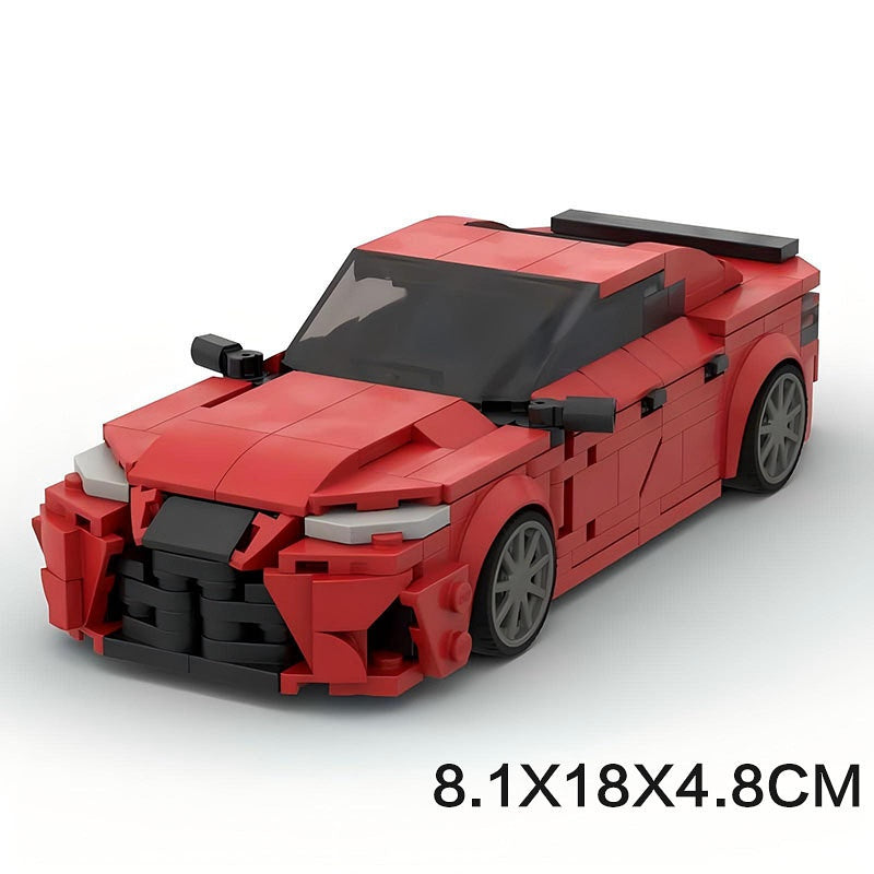 White Luxury Executive Sport Sedan F-Sport Inspired Building Kit | LEGO-Compatible MOC - 8
