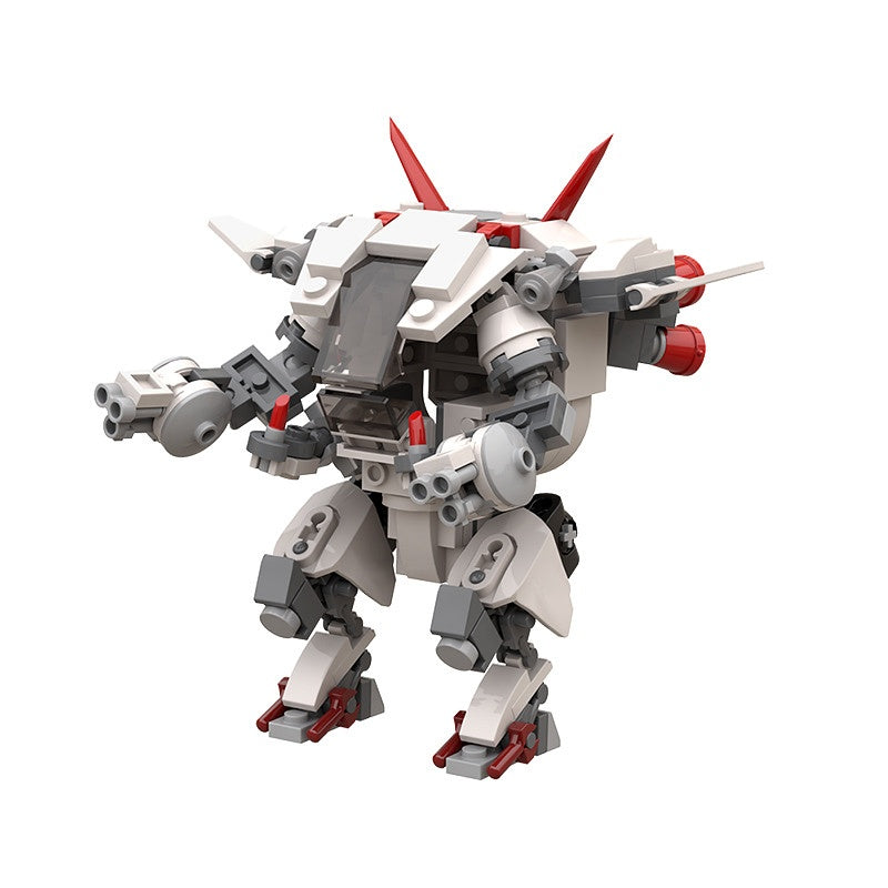 White Rabbit Mech Building Kit | LEGO-Compatible MOC - 3