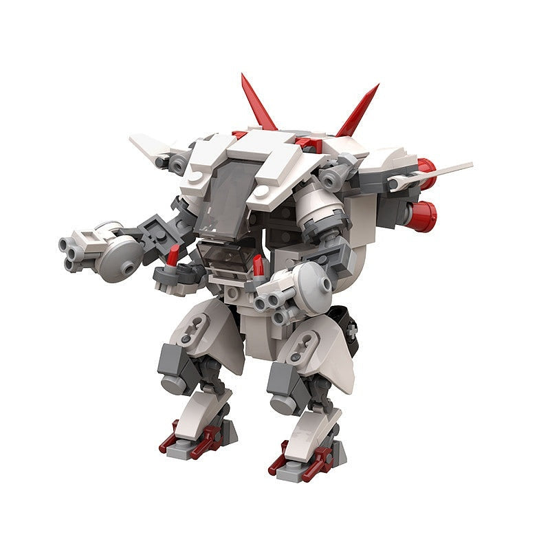 White Rabbit Mech MOC Building Kit | Futuristic Animal Robot Figure - 3