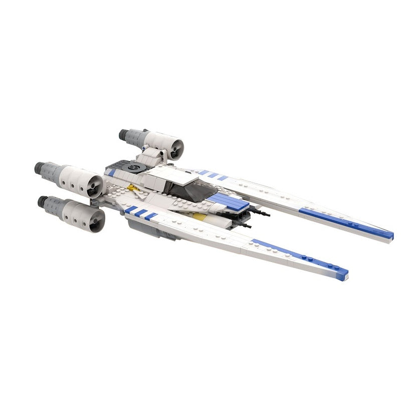White Rebel Troop Carrier Space Gunship Building Kit | LEGO-Compatible MOC - 3