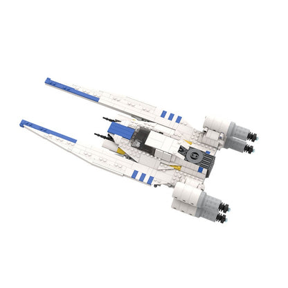 White Rebel Troop Carrier Space Gunship Building Kit | LEGO-Compatible MOC - 4