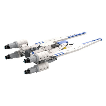 White Rebel Troop Carrier Space Gunship Building Kit | LEGO-Compatible MOC - 5