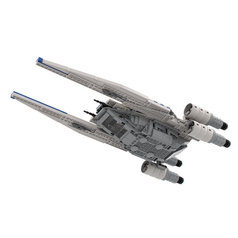 White Rebel Troop Carrier Space Gunship Building Kit | LEGO-Compatible MOC - 6