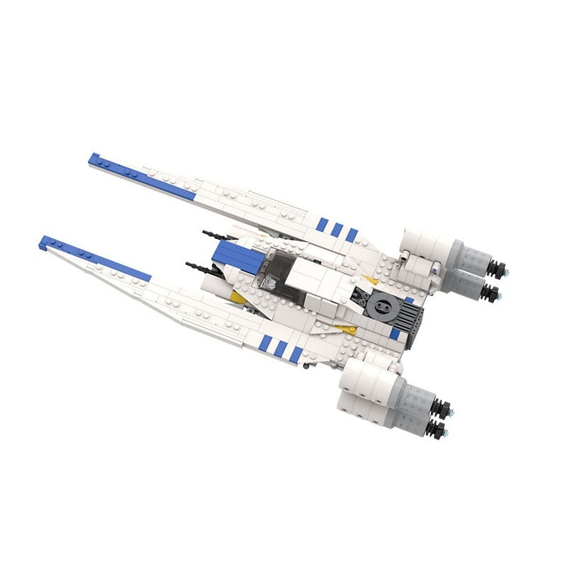 White Rebel Troop Carrier Space Gunship MOC Building Kit - 2