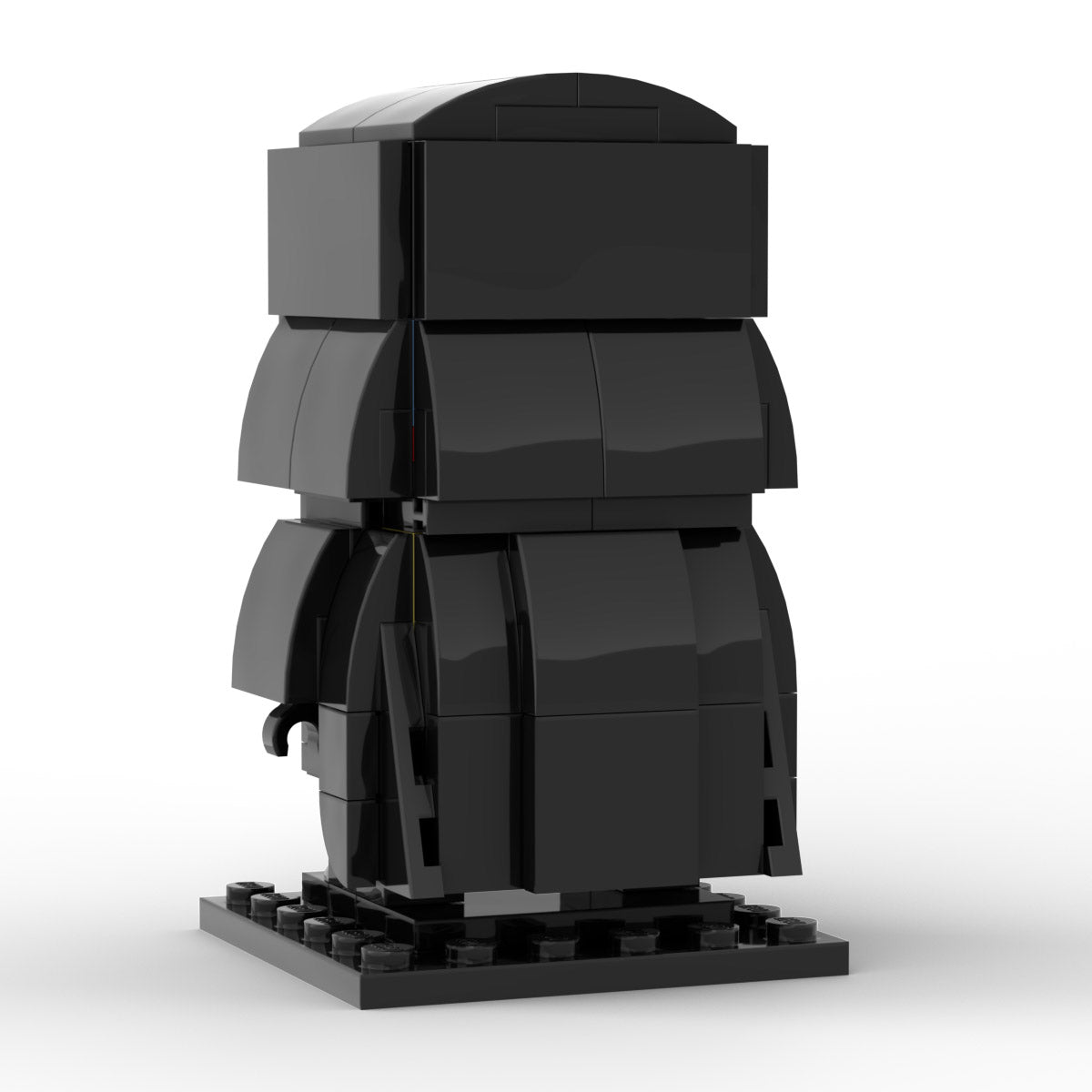 white vader custom brickheadz building set | star wars | moc-174799 - 2