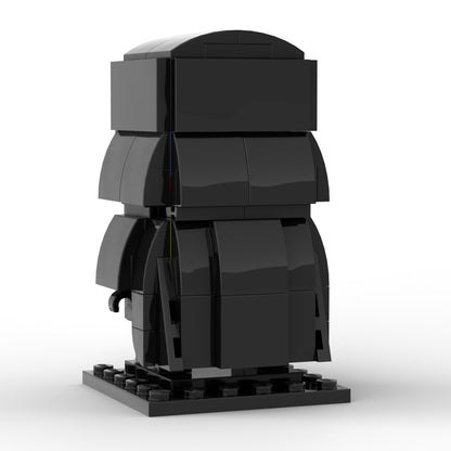 white vader custom brickheadz building set | star wars | moc-174799 - 2
