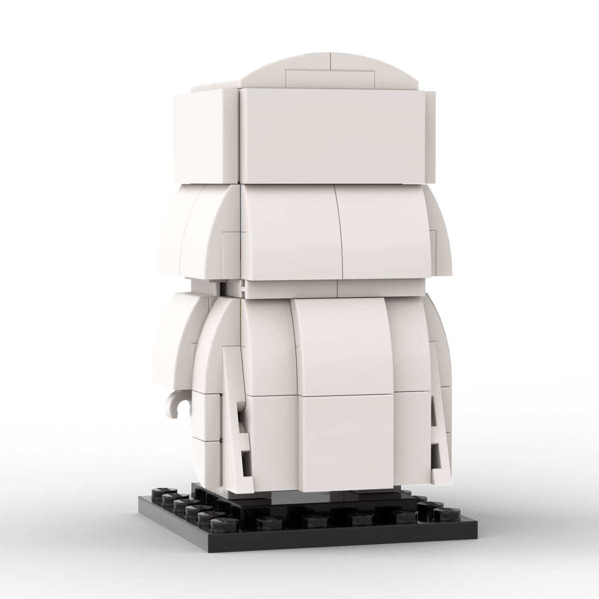 white vader custom brickheadz building set | star wars | moc-174799 - 4