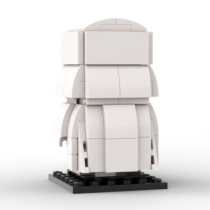 white vader custom brickheadz building set | star wars | moc-174799 - 4