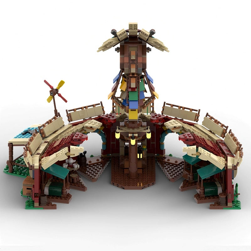 Wild Frontier Horse Stable Building Kit | LEGO-Compatible MOC - 1