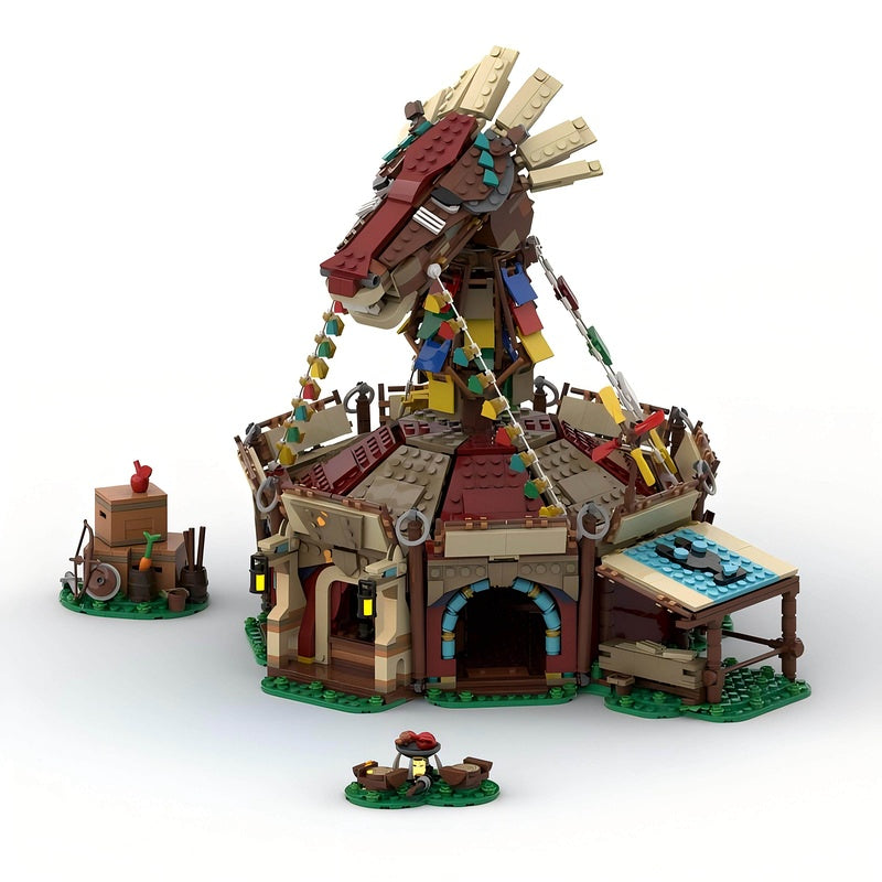 Wild Frontier Horse Stable Building Kit | LEGO-Compatible MOC - 5
