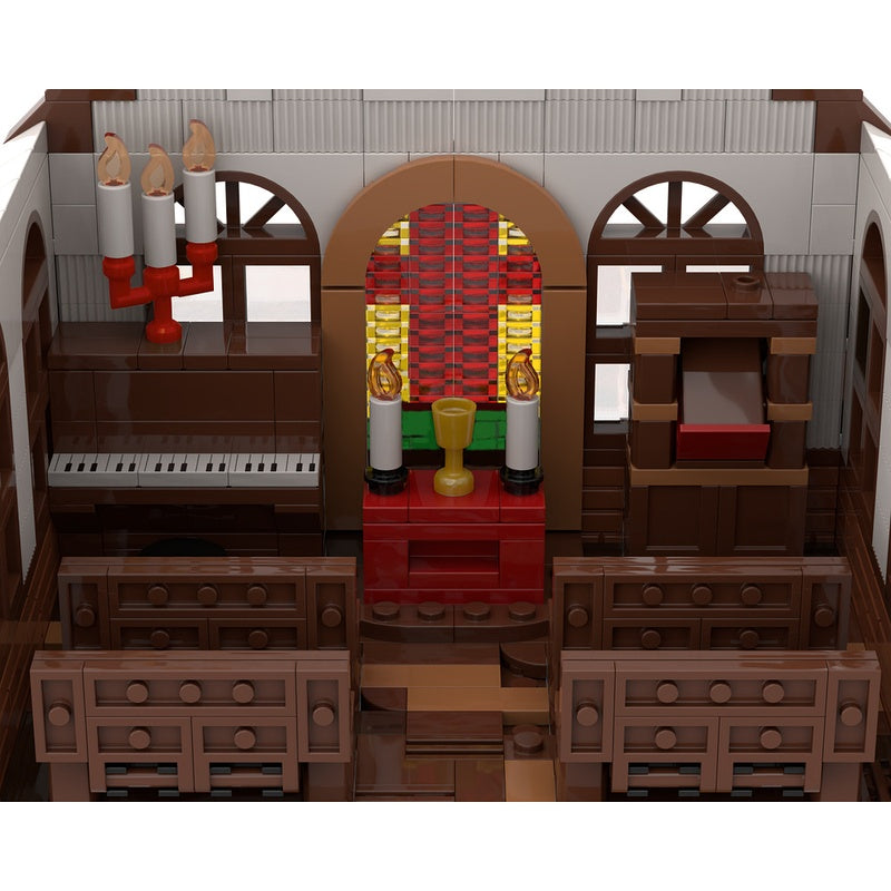 Wild West Frontier Church Building Kit | LEGO-Compatible MOC - 2