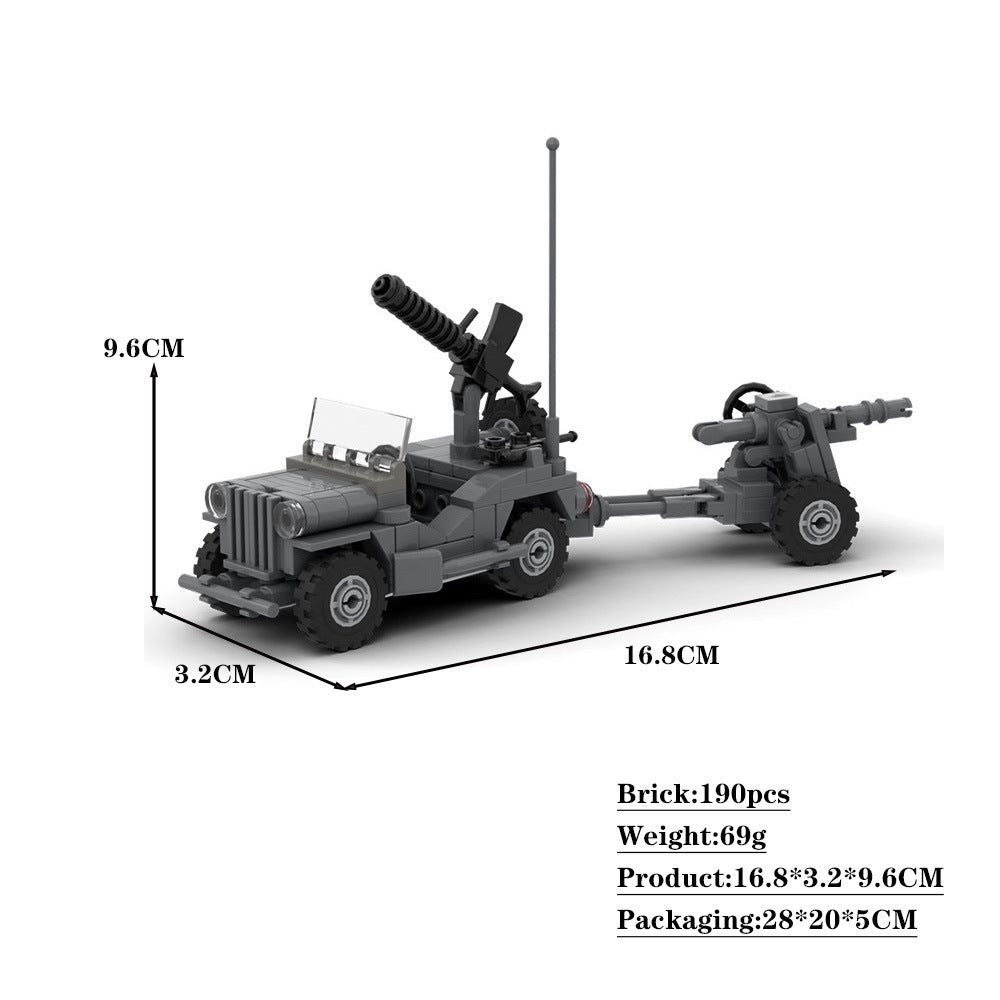 willys mb truck building set | moc-108751 - 4