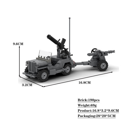 willys mb truck building set | moc-108751 - 4