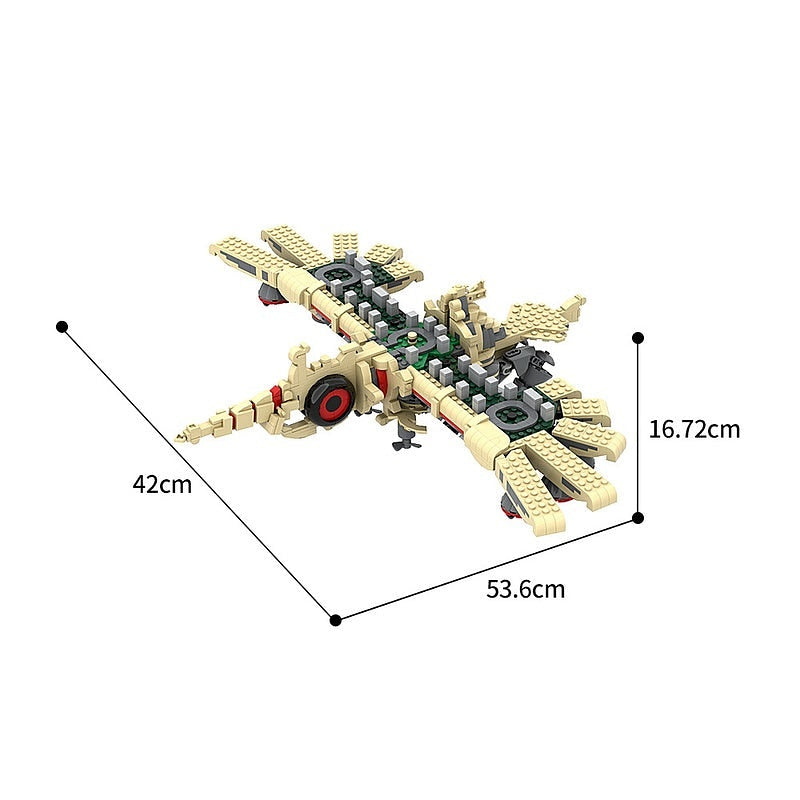 Wind Sky Ancient Mechanical Eagle Guardian MOC Building Kit - 3