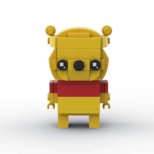 winnie the pooh brickheadz building set | moc-39753 - 1