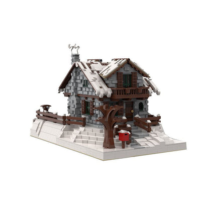 Winter Chalet Building Kit | LEGO-Compatible MOC - 1