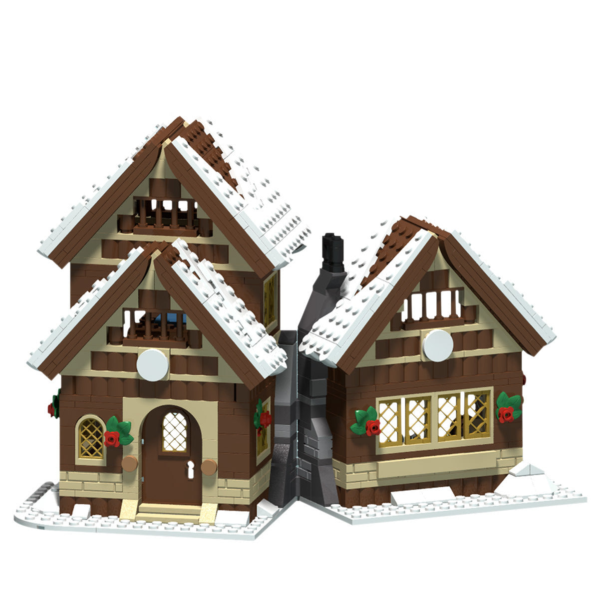 winter house building set | moc-47615 - 1