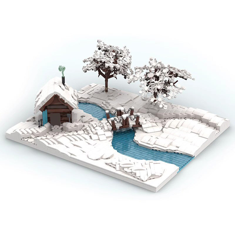 Winter Scene Building Kit | LEGO-Compatible MOC - 1
