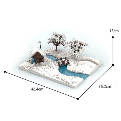winter scene building set | moc-85879 - 4