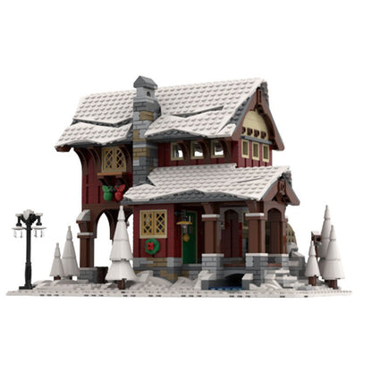 Winter Village Cider Mill Building Kit | LEGO-Compatible MOC - 5