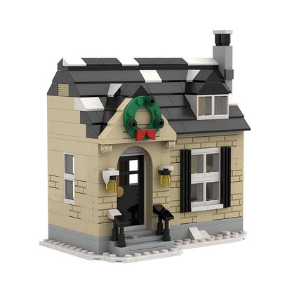Winter Village House MOC Building Kit | Cozy Snowy Cottage Architecture - 4