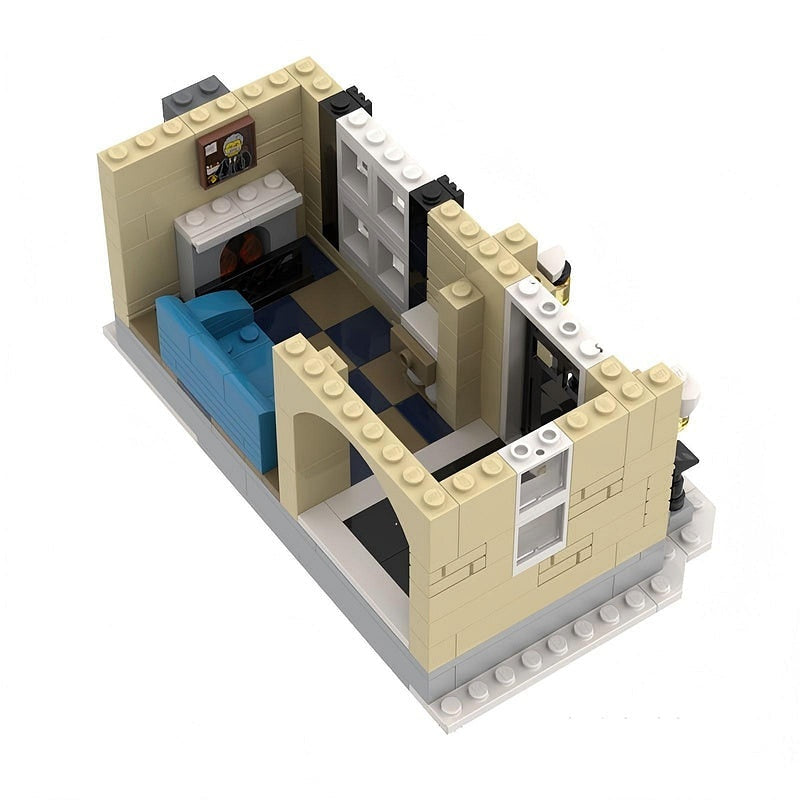 Winter Village House MOC Building Kit | Cozy Snowy Cottage Architecture - 5