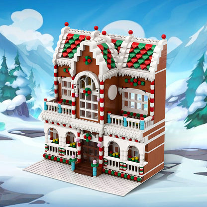 Winter Village Town House Building Kit | LEGO-Compatible MOC - 2