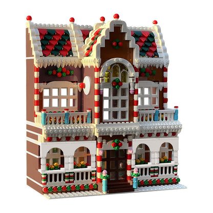 Winter Village Town House Building Kit | LEGO-Compatible MOC - 3