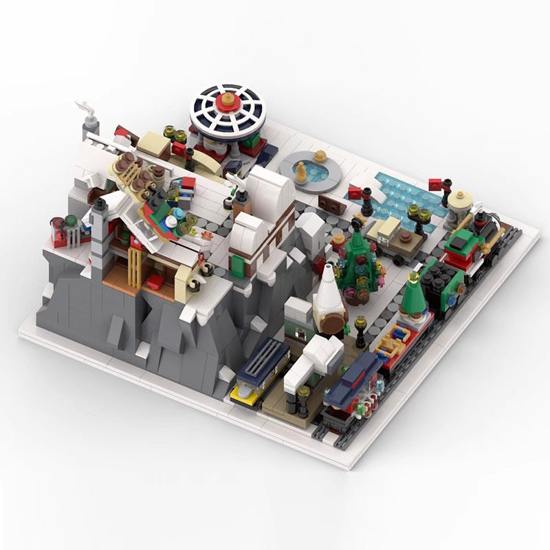 winter wonderland building set | winter village | moc-56563 - 1