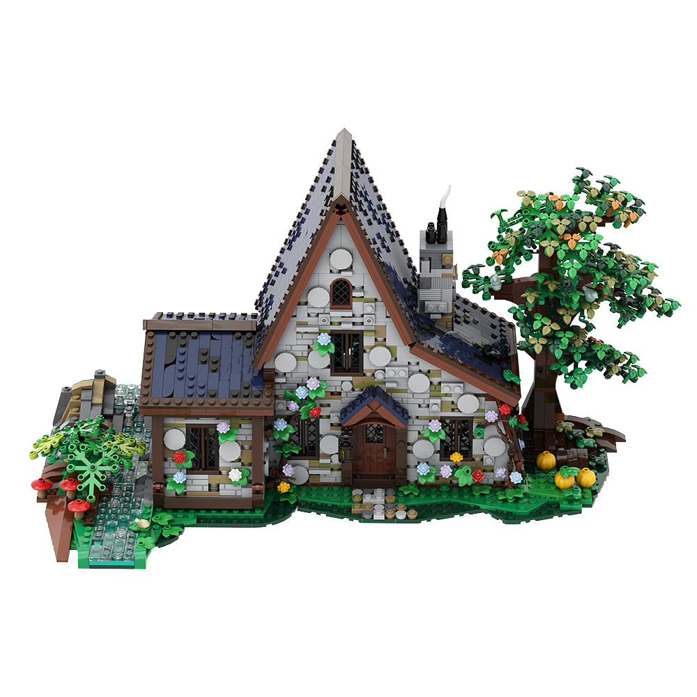 witch's house building kit |  halloween | lego compatible moc - 2