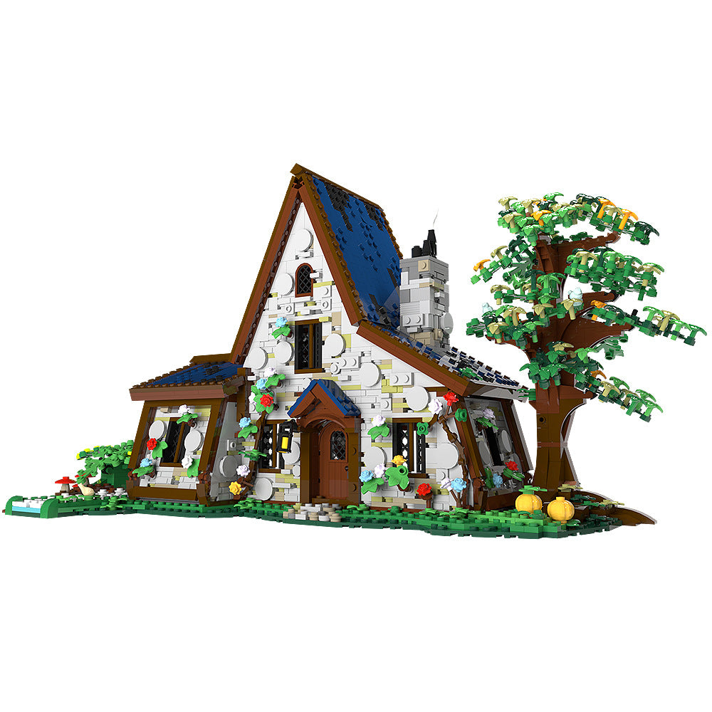 witch's house building kit |  halloween | lego compatible moc - 4