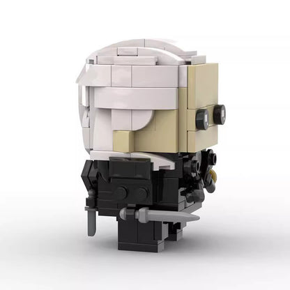 witcher geralt moc brickheadz building set | lego-compatible model - 5