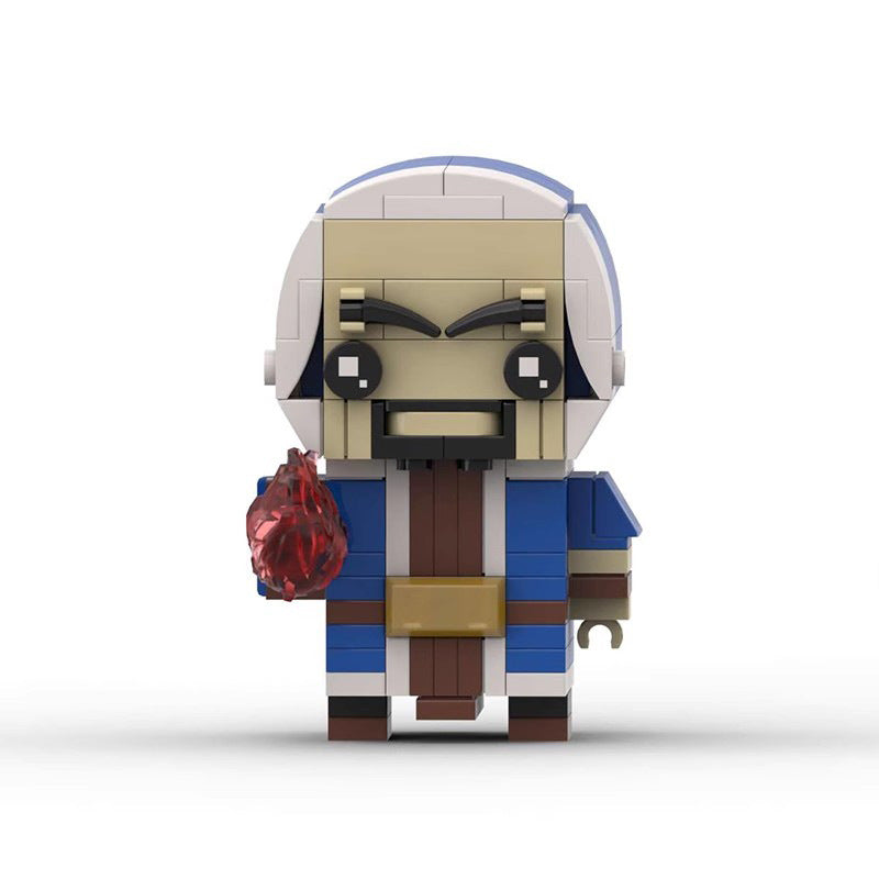 wizard from clash royale brickheadz building set | lego-compatible moc - 3