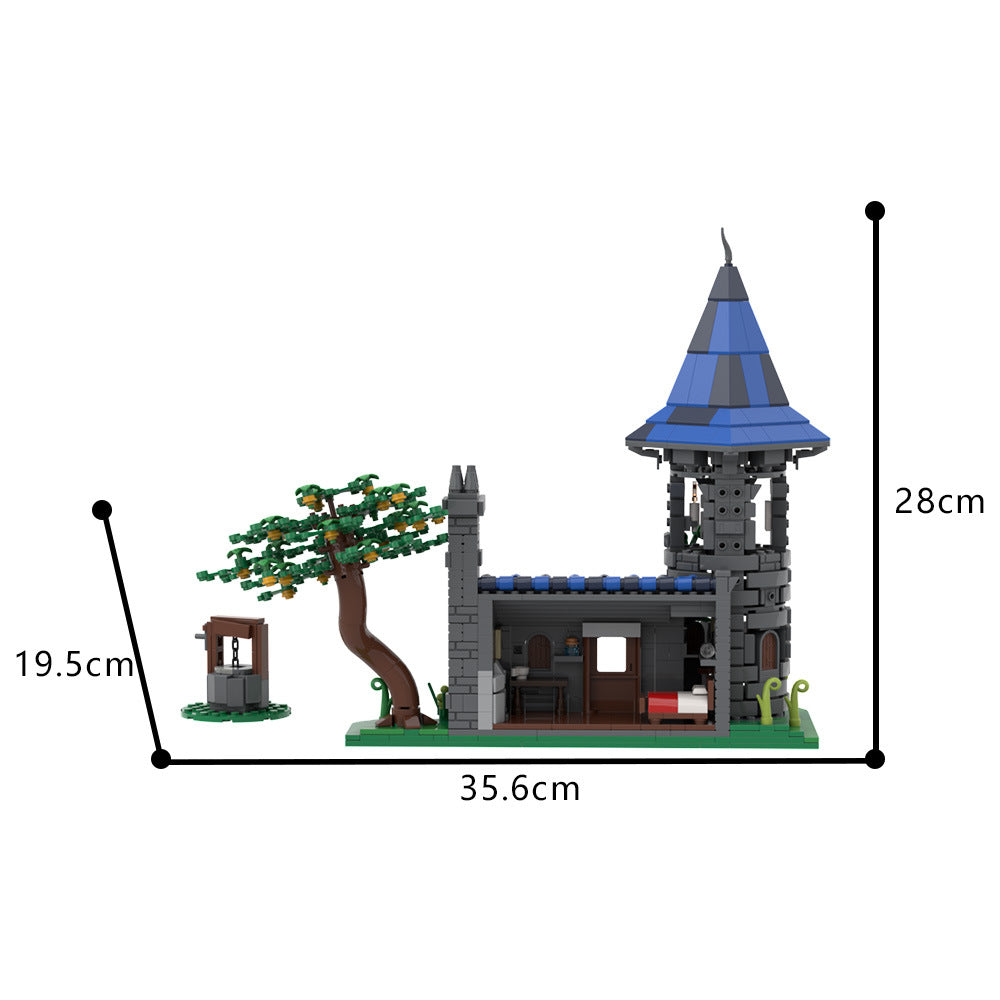 wizard's manor building set | lego compatible - 4