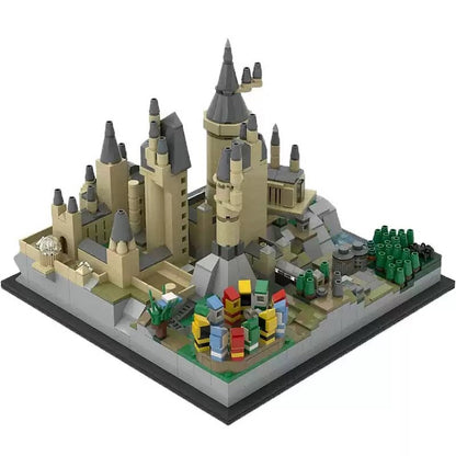 Wizarding Academy Castle MOC Miniature Architecture Building Kit - 1