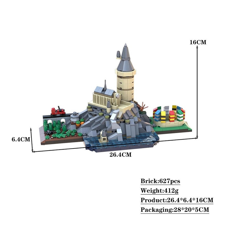 Wizarding World School Skyline Building Kit | LEGO-Compatible MOC - 2