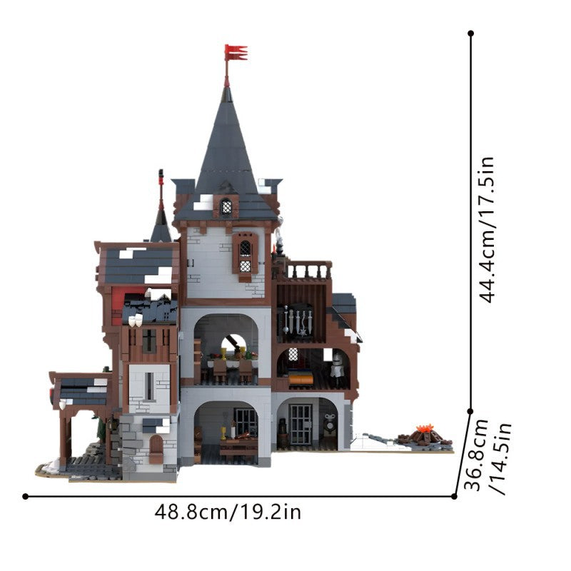 Wolf Lord's Castle Building Kit | LEGO-Compatible MOC - 3
