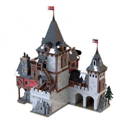 Wolf Lord's Castle Building Kit | LEGO-Compatible MOC - 4