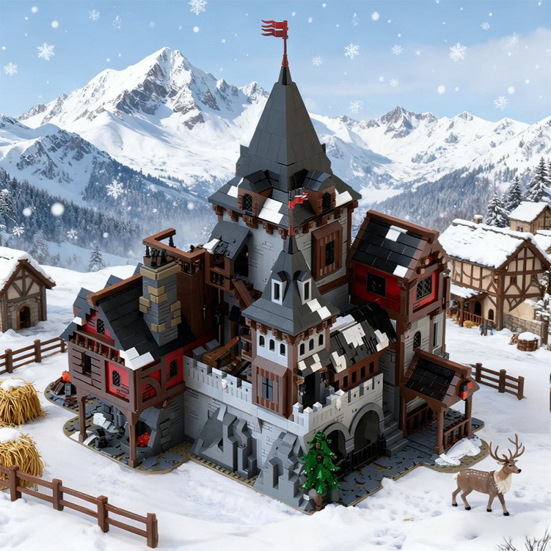 wolf lord's castle building kit | moc-233536 - 1