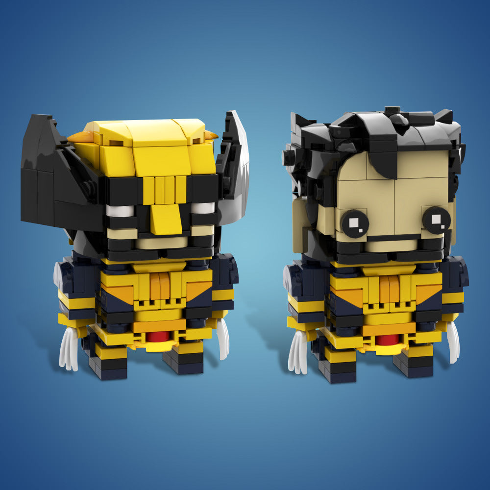 wolverine brickheadz lego moc building set | deadpool & wolverine - 1