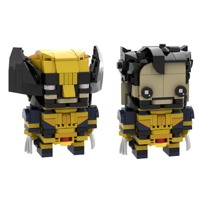 wolverine brickheadz lego moc building set | deadpool & wolverine - 2
