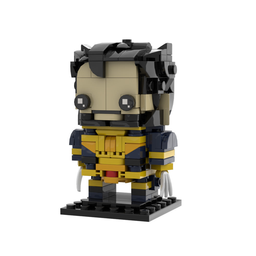 wolverine brickheadz lego moc building set | deadpool & wolverine - 4