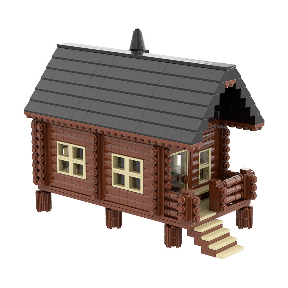 Wood Cabin MOC Building Kit | LEGO-Compatible MOC - 1
