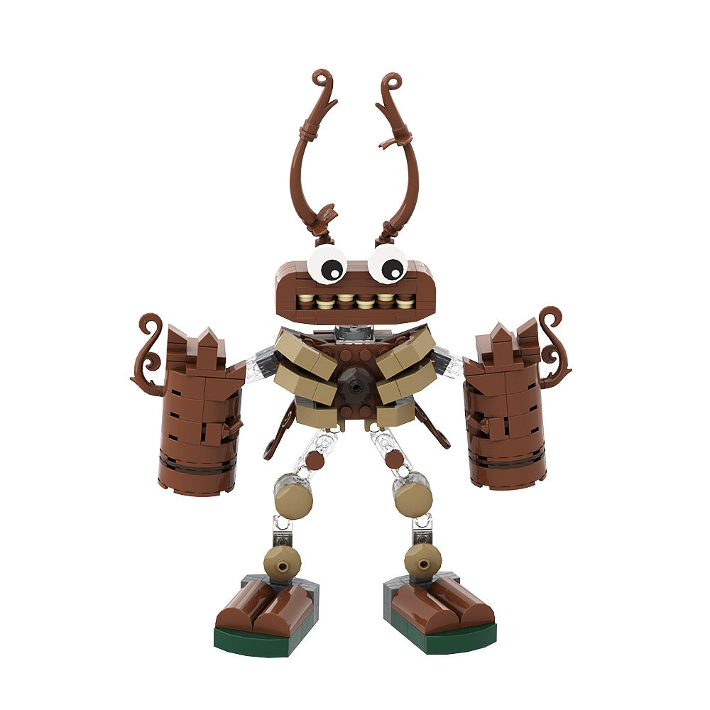 wood monster building set | my singing monsters | lego compatible - 4