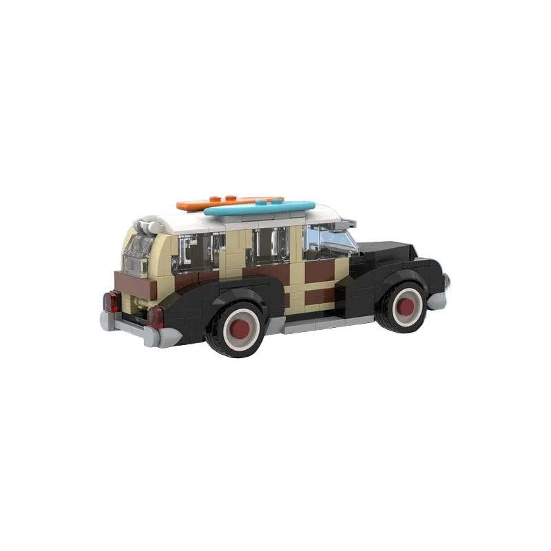 Woodie Wagon Classic Vintage MOC Vehicle Building Kit - 2
