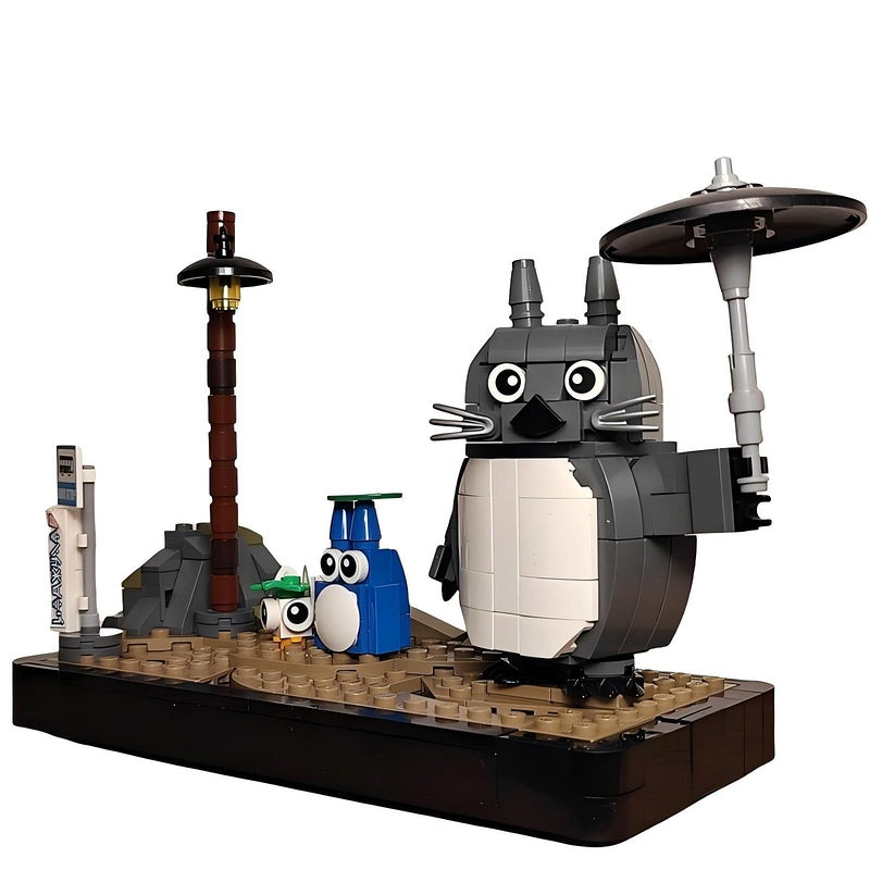Woodland Creature MOC Diorama Building Kit | Bus Stop Display Scene - 2