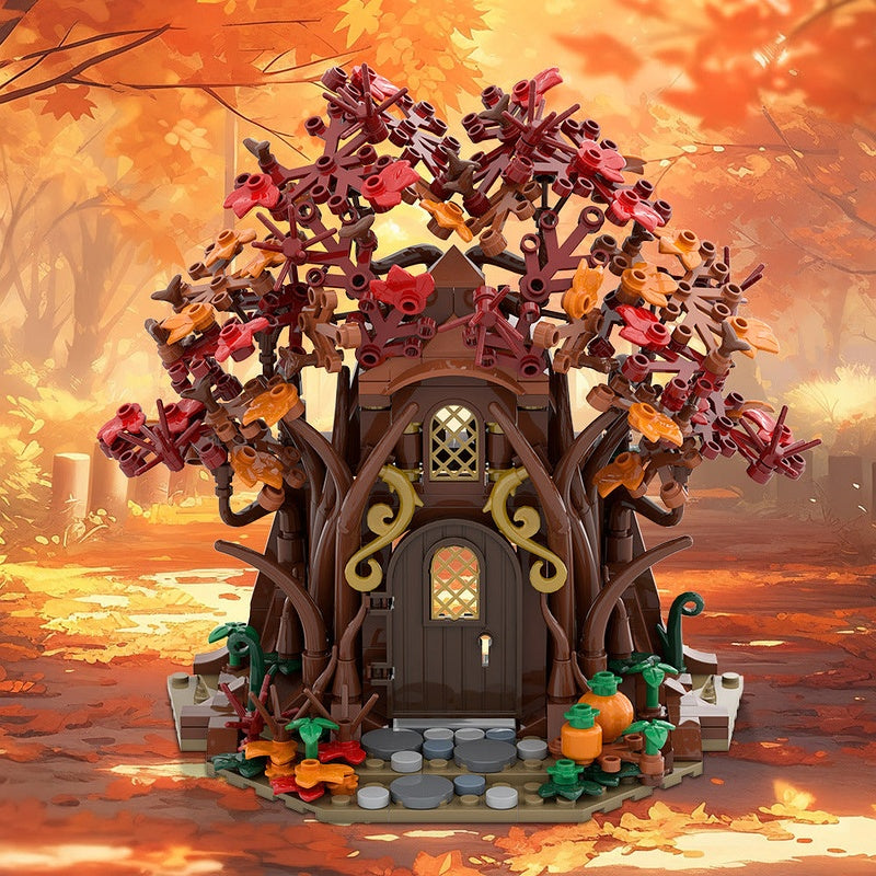 Woodland Elf House Autumn MOC Building Kit - 2